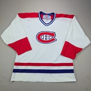 Vintage CCM Montreal Canadiens Jersey Maska Air Knit Made in Canada NHL Adult M
